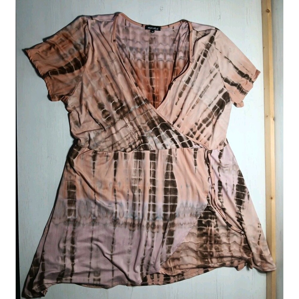 White Mark Dress Tie Dye Size 4XL